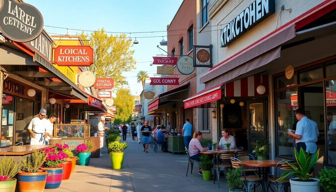 local kitchens in Natomas with diverse chefs and outdoor seating.